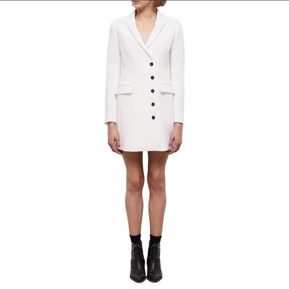 The Kooples Dresses & Skirts - NWT The Kooples Long sleeve White Blazer Dress in white. Size 1 / S